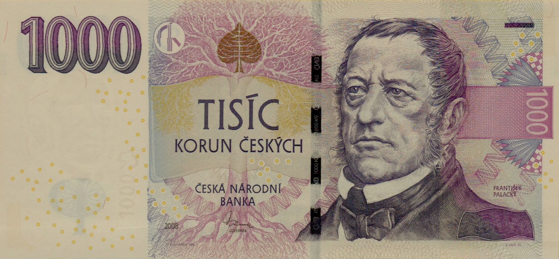 Czech Republic 1000 2008 UNC P-25/c